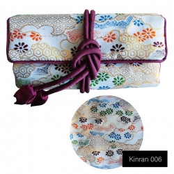 携帯用ジュエリー ポーチ（金襴）/Travel jewelry roll pouch < Kinran > Kinran006