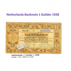 流通中止、1ギルダー　オランダ　紙幣、旧札、札、1938年 / Discontinued, 1 Guilder Netherlands banknotes 1938