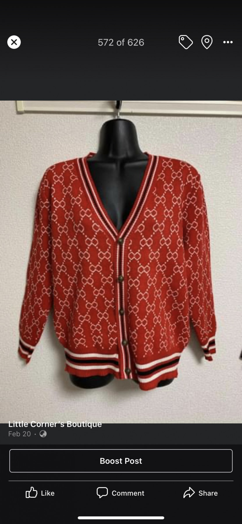 2610~Wool Cardigan K-ADDICE with Checked Pattern