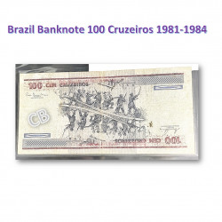 100 クルゼイロ　ブラジル　使用済み　紙幣　旧札　札　1981-1984年 / 100 Cruzeiros Brasil banknotes 1981-1984, CBJ-N-10348