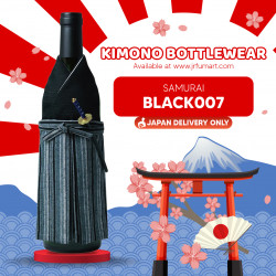 着物ボトルウェア ＜侍＞/ Kimono Bottlewear < SAMURAI > Black007