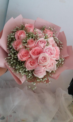 Flower Bouquet (Pink Roses)
