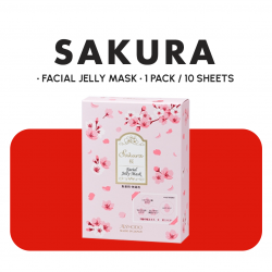 Sakura Facial Gel Mask 1PACK/10 SHEETS