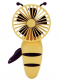 honey-bee-fun-fan-portablehandheldsmall-pocket-no-need-for-batteries-color-yellow-1box-12-pcs-b0clsc7mdj