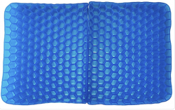 2 Seat Cushions Portable Honeycomb Structure Gel Cushion Body Pressure Dispersion Durability Breathable Not Stuffy Seat Zabuton Home Time Telework,  Foldable, Easy to Carry, Cover Included