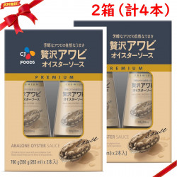 CJ Abalone Oyster Sauce 350g x 2 - CJジャパン 贅沢アワビオイスターソース 350ｇ x 2本 x 2箱セット